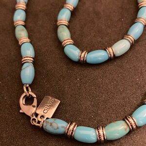 Chaps Turquoise and Silver Necklace